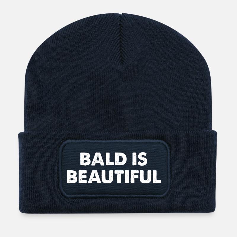 Bald Is Beautiful - Recycelte Patch Beanie - French Navy