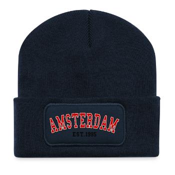 Amsterdam Est.1995 - Recycled Patch Beanie - french navy - Front