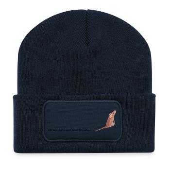 Cats are all the same - Recycled Patch Beanie - french navy - Front