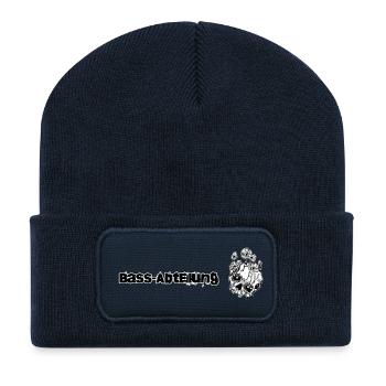 Bass Abteilung // Festival // Mushrooms - Recycelte Patch Beanie - French Navy - Vorne
