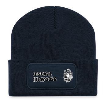Festival Crew 2026 // Festival // Mushrooms - Recycled Patch Beanie - french navy - Front