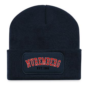 Nürnberg gegründet 1966 - Recycelte Patch Beanie - French Navy - Vorne