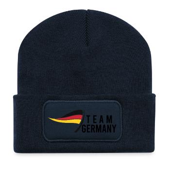 Team Germany - Recycled Patch Beanie - french navy - Front