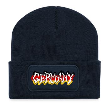 Maillot de fan du Graffiti Flag Football de l’Allemagne - Beanie recyclé à patch - bleu marine - Devant
