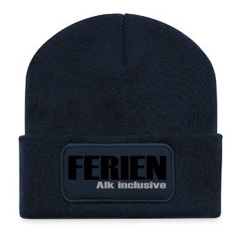 Ferien Alk inclusive - Recycelte Patch Beanie - French Navy - Vorne