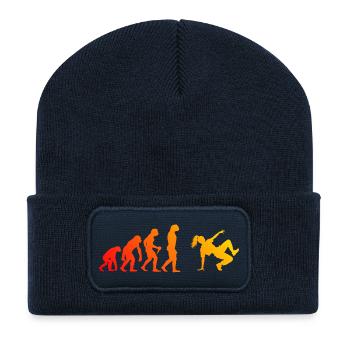 Geschenkidee für die Breakdancerin mit Streetdance - Recycelte Patch Beanie - French Navy - Vorne