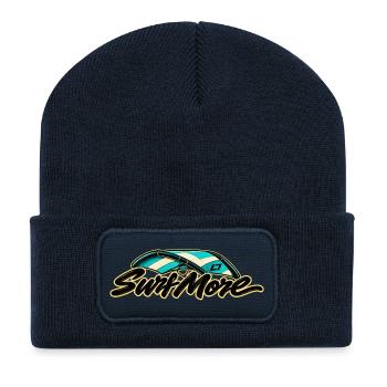 Surf More – Wing Classic - Recycelte Patch Beanie - French Navy - Vorne