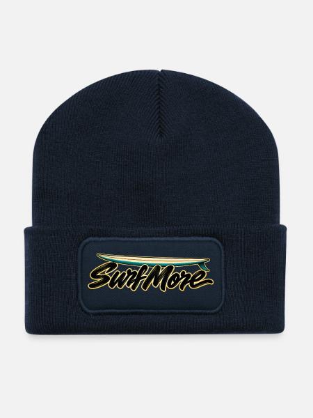 Surf More – Noserider Classic - Recycelte Patch Beanie - French Navy