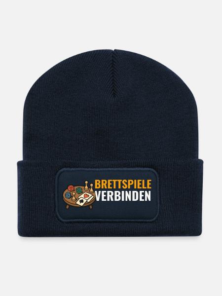 Brettspiele verbinden. - Recycelte Patch Beanie - French Navy