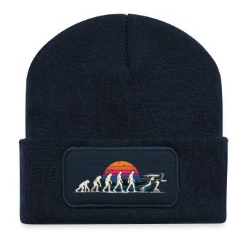 Evolution Inline Skating – Vom Menschen zum Skater - Recycelte Patch Beanie - French Navy - Vorne