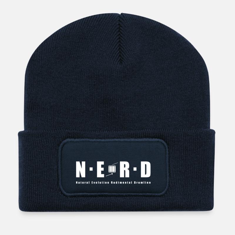 NERD WEISS - Recycelte Patch Beanie - French Navy