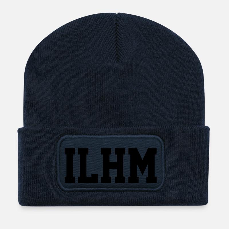 ILHM - I LOVE HOUSE MUSIC - Recycelte Patch Beanie - French Navy