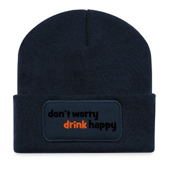 2541614 14566562 drink - Recycelte Patch Beanie - French Navy - Vorne