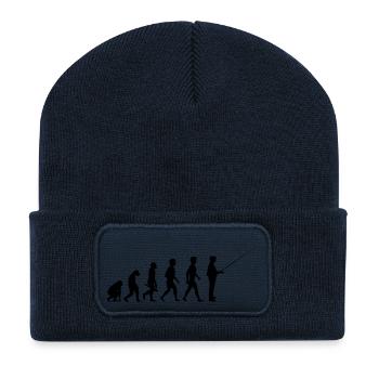 angler fisherman fishing angelsport carp hecht2 - Recycled Patch Beanie - french navy - Front