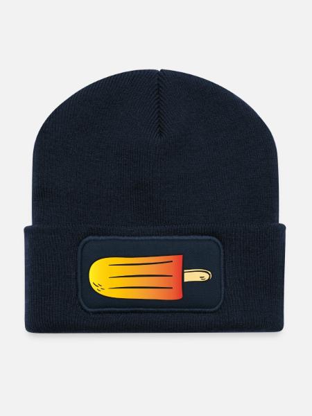 popsicle - Beanie recyclé à patch - bleu marine