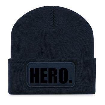 Hero - Recycelte Patch Beanie - French Navy - Vorne