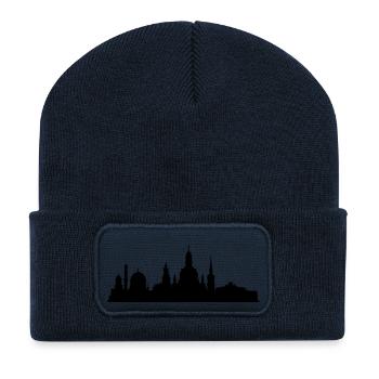Dresden skyline small - Recycled Patch Beanie - french navy - Front