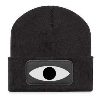 Monsters Inc Eye - Recycled Patch Beanie - dark grey - Front
