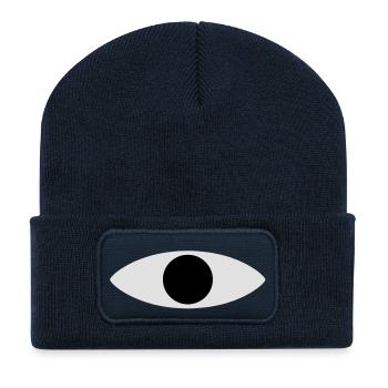 Monsters Inc yeux - Beanie recyclé à patch - bleu marine - Devant