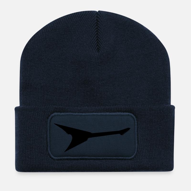 Guitare Flying V Jackson - Beanie recyclé à patch - bleu marine