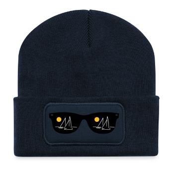 segeln - Recycelte Patch Beanie - French Navy - Vorne