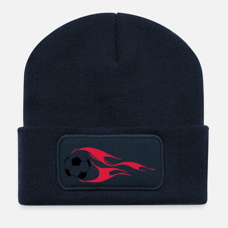 Fußball - Recycelte Patch Beanie - French Navy