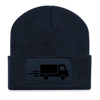 LKW - Recycelte Patch Beanie - French Navy - Vorne