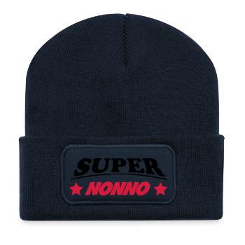 Super nonno 111 - Recycelte Patch Beanie - French Navy - Vorne
