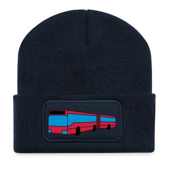 Bus - Recycelte Patch Beanie - French Navy - Vorne