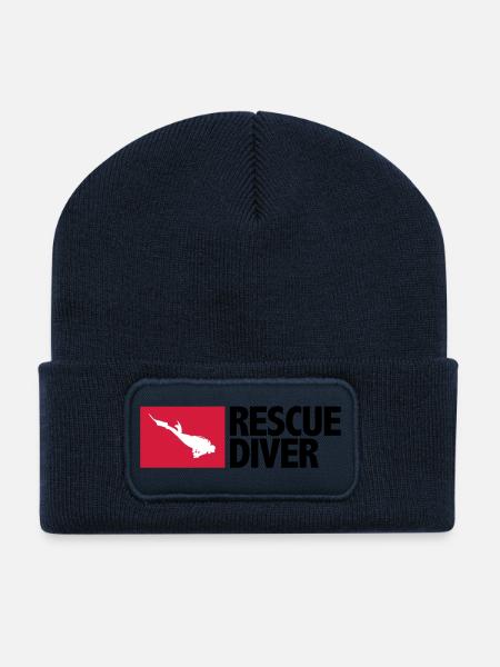 Rescue Diver - Recycelte Patch Beanie - French Navy