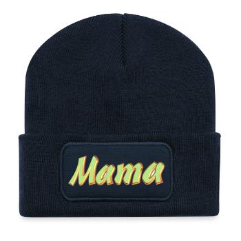 Kosename Mama 3D Style - Recycelte Patch Beanie - French Navy - Vorne