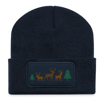 Christmas - Recycled Patch Beanie - french navy - Front