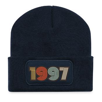 1997 Retro Jahrgang - Recycelte Patch Beanie - French Navy - Vorne