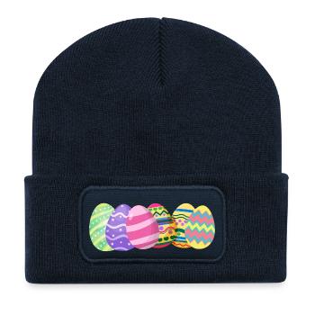 Œufs de Pâques - Beanie recyclé à patch - bleu marine - Devant