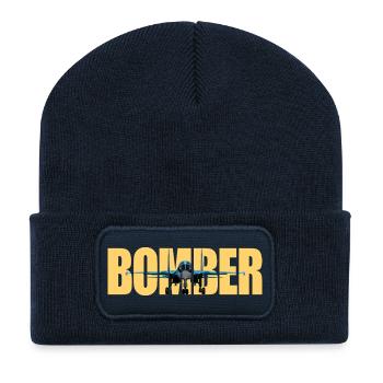 Bomber Su-34 - Recycled Patch Beanie - french navy - Front