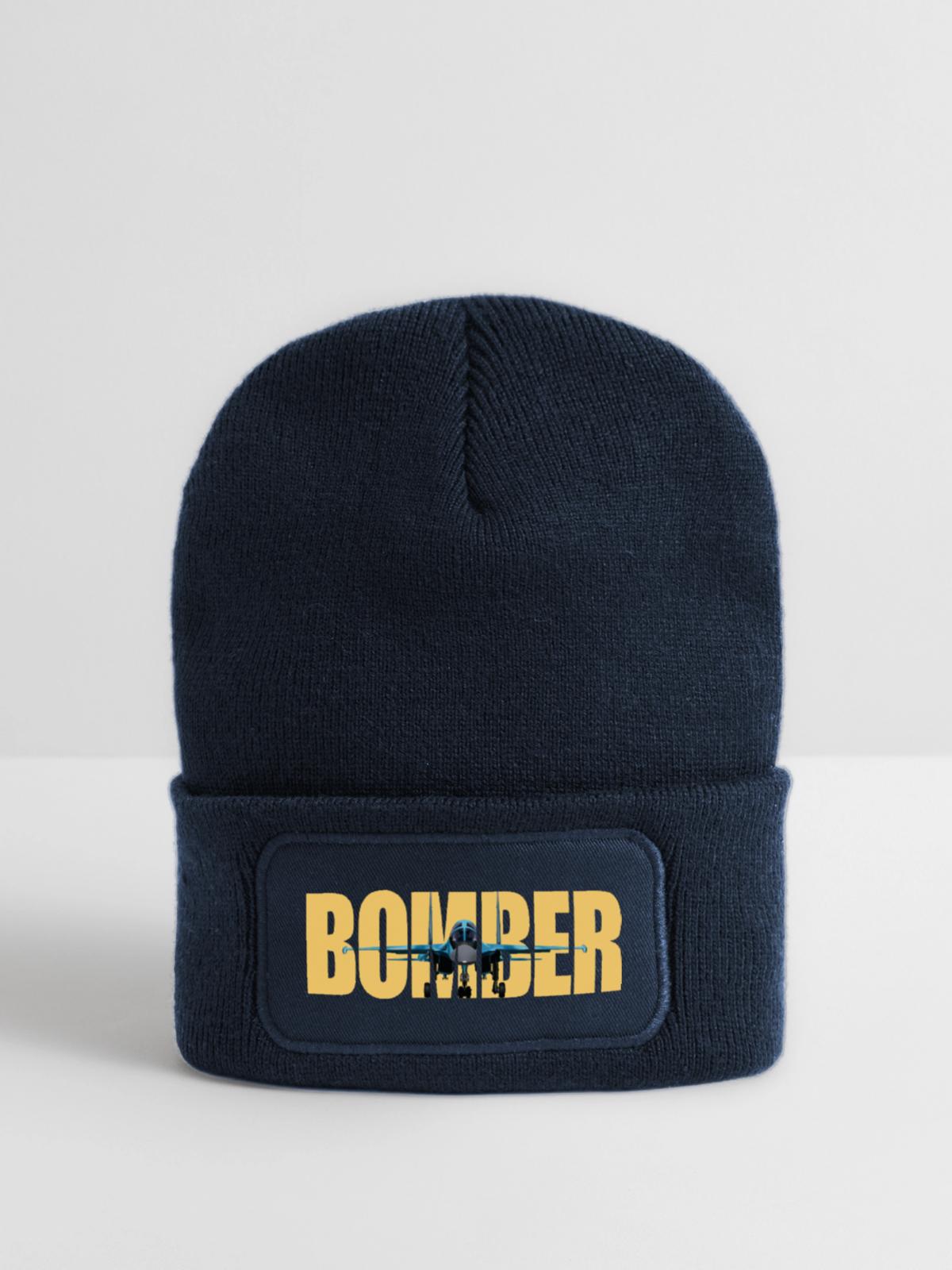 Bomber Su-34 - Recycelte Patch Beanie - French Navy - Vorne