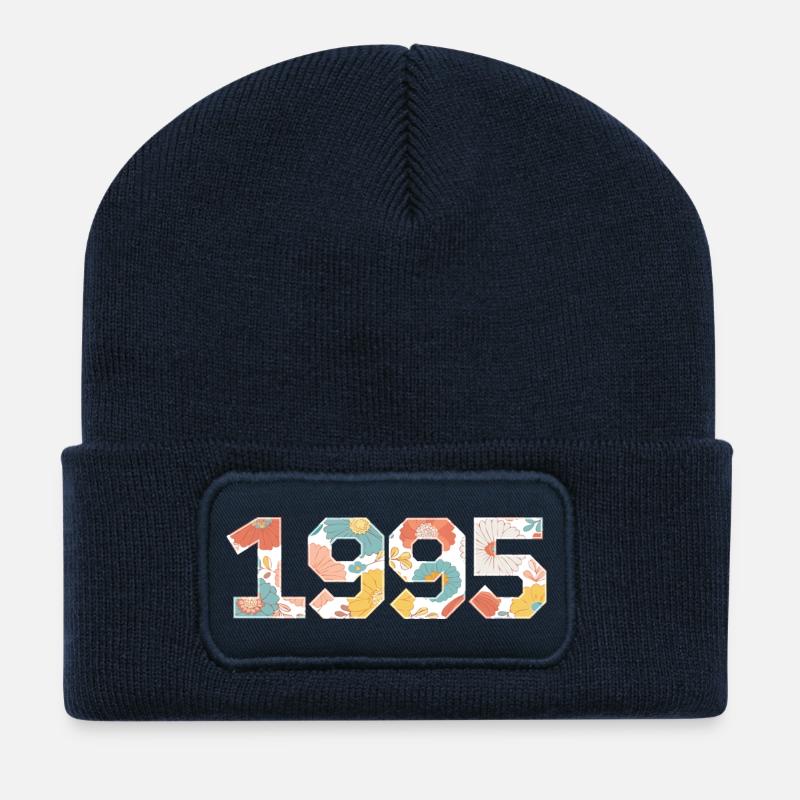 Floral 1995 - 30th anniversary - Recycled Patch Beanie - french navy