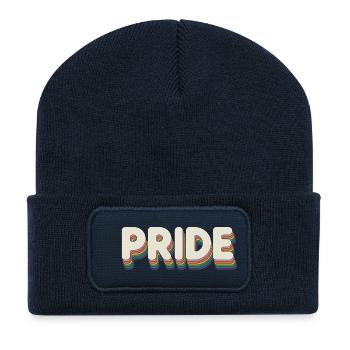 Pride - Cool Queer Logo - Recycelte Patch Beanie - French Navy - Vorne