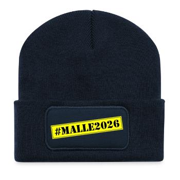 Malle 2026 - Recycled Patch Beanie - french navy - Front