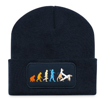 Capoeira Evolution - Recycled Patch Beanie - french navy - Front