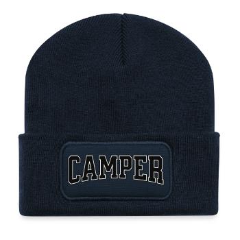 Camper lettering with contrasting contour - Recycled Patch Beanie - french navy - Front