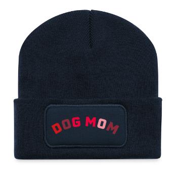 DOG MOM  - Recycelte Patch Beanie - French Navy - Vorne