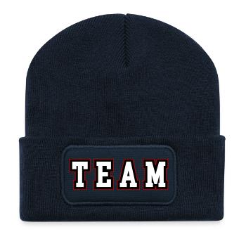 Team lettering - Recycled Patch Beanie - french navy - Front