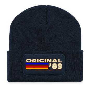 Original 89 Retro Stripes - Recycled Patch Beanie - french navy - Front