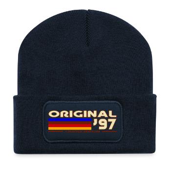 Original97 Retro-deutsche Flagge - Recycelte Patch Beanie - French Navy - Vorne