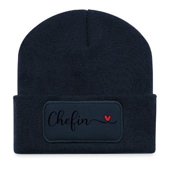 Chefin - Recycled Patch Beanie - french navy - Front