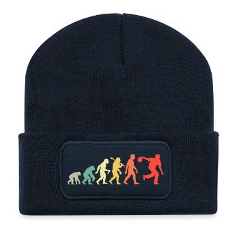 Bowling Evolution Skittles for Bowlers Retro - Recycled Patch Beanie - french navy - Front