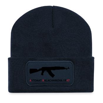 AK-47 - Kalashnikov / Weapon / Gun / Army - Recycled Patch Beanie - french navy - Front