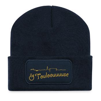 Tee Shirt France Midi-Pyrénées O Toulouse - Beanie recyclé à patch - bleu marine - Devant