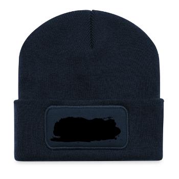 Klecks - Recycelte Patch Beanie - French Navy - Vorne